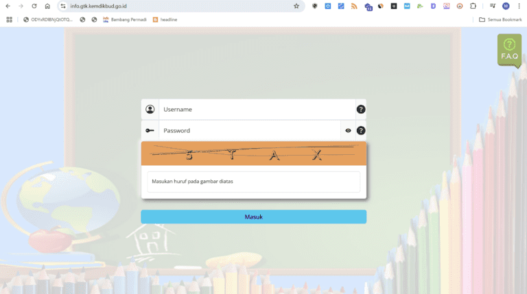 Cara Login Info GTK